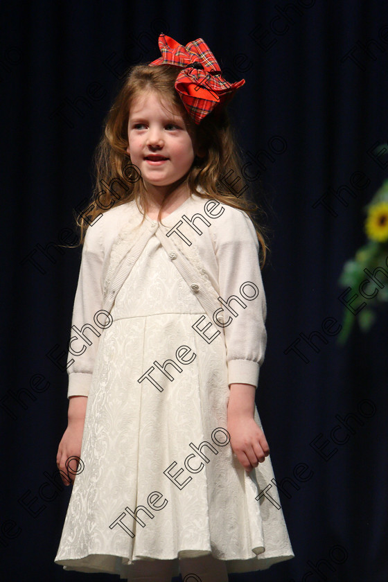 Feis24022018Sat38 
 38
Neasa Randles performing.

Speech and Drama Class: 369: Solo Verse Speaking Girls 6 Years and Under Section 3 Feis Maiti 92nd Festival held in Fr. Mathew Hall. EEjob 24/02/2018 Picture: Gerard Bonus.