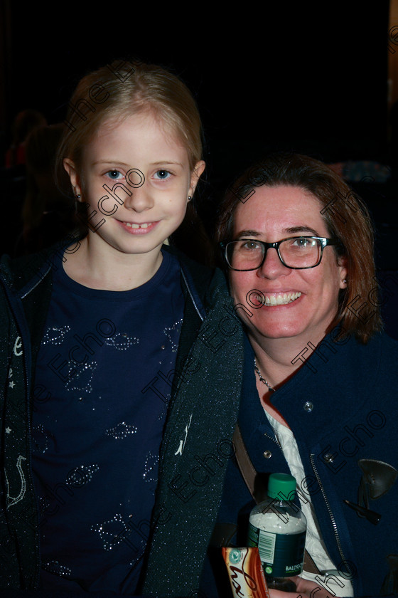 Feis02022018Fri25 
 25
Performer Sadhbh White from Ballinora with her mum Louise.
 Instrumental Music Class: 187: Piano Solo 9 Years and Under Confined Feis Maiti 92nd Festival held in Fr. Matthew Hall. EEjob 02/02/2018 Picture: Gerard Bonus.