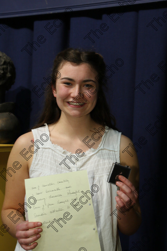 Feis16032018Fri58 
 58
Bronze Medallist Jennifer Barry from Kilbrittain in the The Fiona Shaw Shakespeare Perpetual Trophy Shakespeare Solo 15Years and Over.
 Feis Maiti 92nd Festival held in Fr. Mathew Hall. EEjob 16/03/2018 Picture: Gerard Bonus.