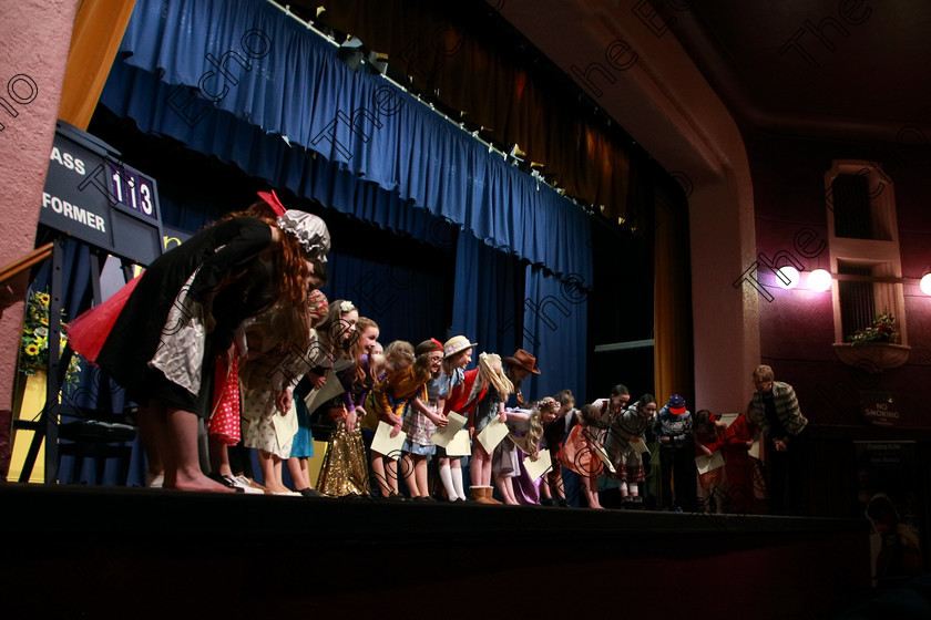 Feis05032018Mon43 
 43
Class of 113 taking a Bow.
 Singing and School Choirs Class: 113: The Edna McBirney Memorial Perpetual Award Solo Action Song 12 Years and Under Section 1 Feis Maiti 92nd Festival held in Fr. Mathew Hall. EEjob 05/03/2018 Picture: Gerard Bonus.