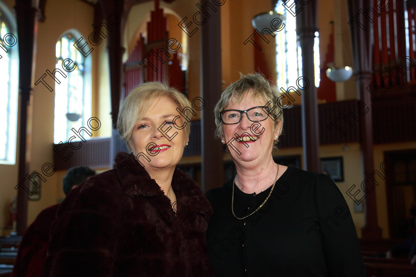 Feis0302109Sun02 
 2
Siobhan Keniry and Trish Dunlea members of The Voices Killeagh.

Class: 76: The Wm. Egan Perpetual Cup Adult Sacred Choral Group or Choir Two settings of Sacred Words.

Feis Maiti 93rd Festival held in Fr. Matthew Hall. EEjob 03/02/2019. Picture: Gerard Bonus.