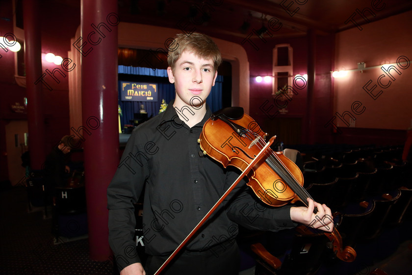 Feis0402109Mon15 
 15
Performer Oliver Linger from Tower.

Class: 256: The Moloney Perpetual Cup Viola Concerto One Movement from a Concerto.

Feis Maiti 93rd Festival held in Fr. Matthew Hall. EEjob 04/02/2019. Picture: Gerard Bonus