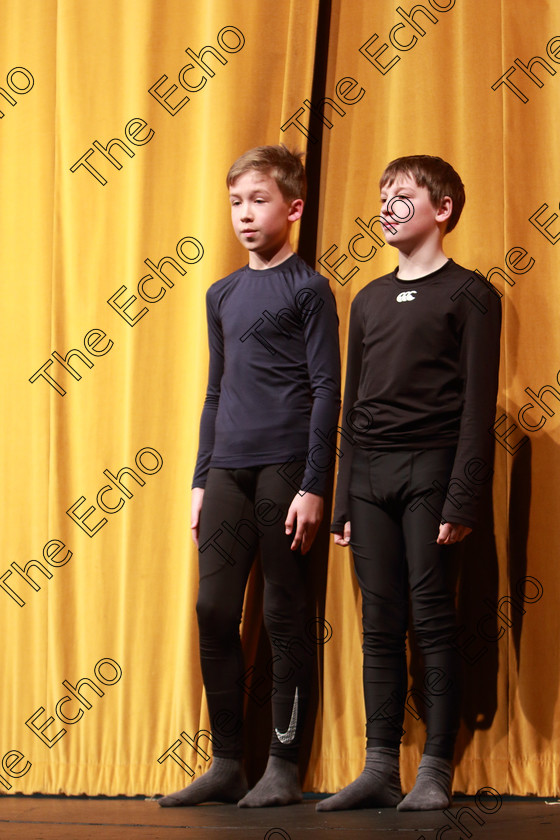 Feis22032019Fri38 
 38~40
Roran McGonagle and Joseph Healy from Togher and Model Farm Road performing Mother Goose.

Class: 311: Dramatic Duo12 Years and Under Section 2 A Dramatic Scene not exceeding 8minutes.

Feis Maiti 93rd Festival held in Fr. Mathew Hall. EEjob 22/03/2019. Picture: Gerard Bonus.