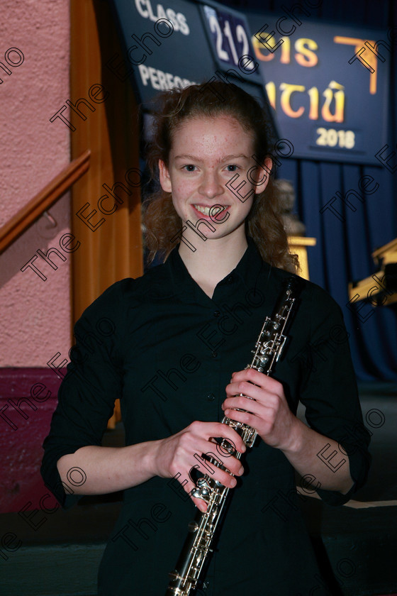 Feis09022018Fri18 
 18
Performer imear Corby from Douglas.
 Instrumental Music Class: 212: Woodwind Solo16 Years and Under Feis Maiti 92nd Festival held in Fr. Mathew Hall. EEjob 09/02/2018 Picture: Gerard Bonus.