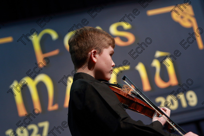 Feis0602109Wed04 
 3~4
Calum Byers from Glanmire performing.

Class: 258: Viola Solo 14Yearsand Under (a) Bridge  Spring Song from, 10 Pieces for Viola & Piano Vol.2 (Thames). (b) Contrasting piece not to exceed 4 minutes.

Feis Maiti 93rd Festival held in Fr. Matthew Hall. EEjob 06/02/2019. Picture: Gerard Bonus