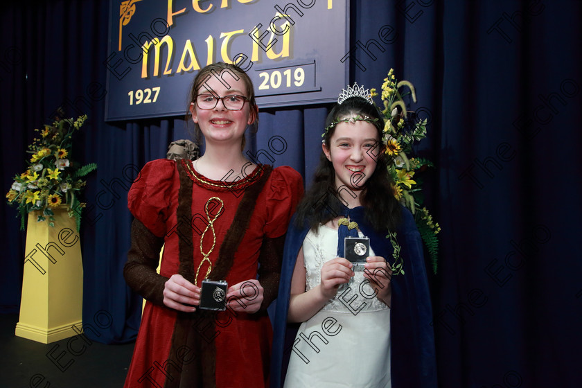 Feis21032019Thu31 
 31
Silver Medalists Sibhn Carter and Aoibhe ODwyer from Bishopstown and Carrigrohane for their performance of The Goose Girls.

Class: 311: Dramatic Duo 12 Years and Under Section 1 A Dramatic Scene not exceeding 8minutes.

Feis Maiti 93rd Festival held in Fr. Mathew Hall. EEjob 21/03/2019. Picture: Gerard Bonus.