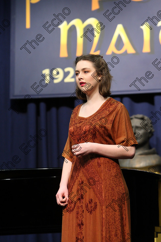 Feis04032018Sun09 
 9~10
Cecilia Roche from Kilkenny performing with Accompanist Denise Crowley.
 Singing and School Choirs Class: 13: The Lieder Perpetual Prize and Doyle Bursary Bursary Value 100 Lieder Repertoire Feis Maiti 92nd Festival held in Fr. Mathew Hall. EEjob 04/03/2018 Picture: Gerard Bonus