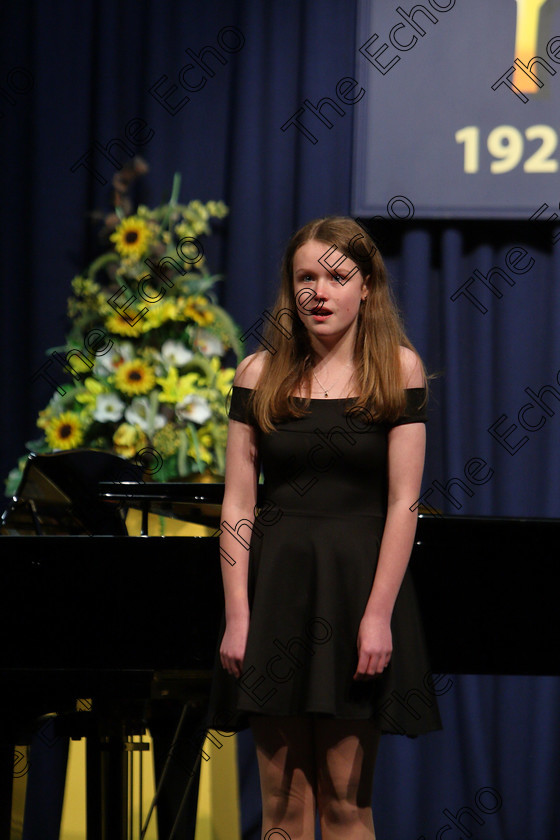 Feis05032018Mon28 
 28
Abbie Twomey performing
 Singing and School Choirs Class: 53: Girls Solo Singing 13 Years and Under Section 2 Feis Maiti 92nd Festival held in Fr. Mathew Hall. EEjob 05/03/2018 Picture: Gerard Bonus.