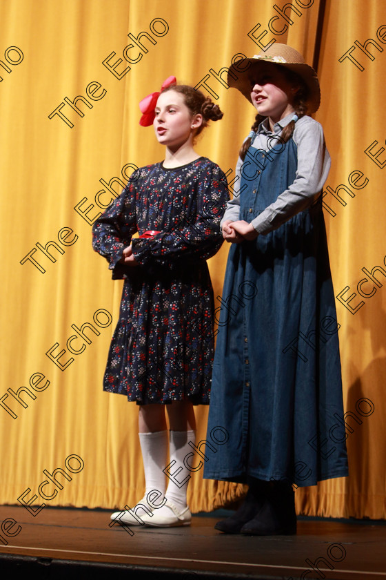 Feis22032019Fri20 
 20~21
Saoirse Moynihan and Kelly Ann Holms from Coachford and Ovens performing Anne of Green Gables.

Class: 311: Dramatic Duo12 Years and Under Section 2 A Dramatic Scene not exceeding 8minutes.

Feis Maiti 93rd Festival held in Fr. Mathew Hall. EEjob 22/03/2019. Picture: Gerard Bonus.