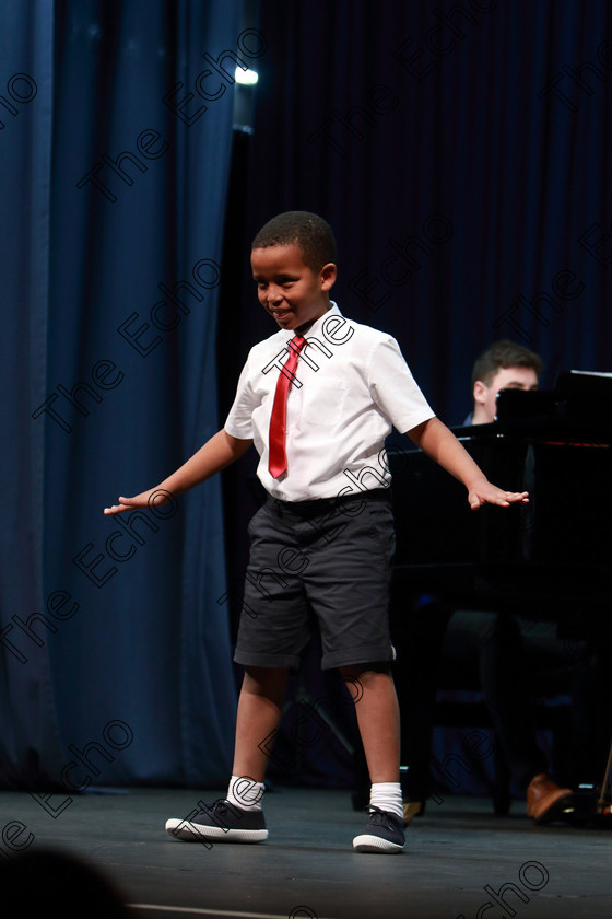 Feis26022019Tue50 
 50 
Kaleb Kearney OSullivan performing When I Get My Name In Lights from The Boy from Oz.

Class: 114: The Henry OCallaghan Memorial Perpetual Cup Solo Action Song 10 Years and Under Section 1 An action song of own choice.

Feis Maiti 93rd Festival held in Fr. Mathew Hall. EEjob 26/02/2019. Picture: Gerard Bonus