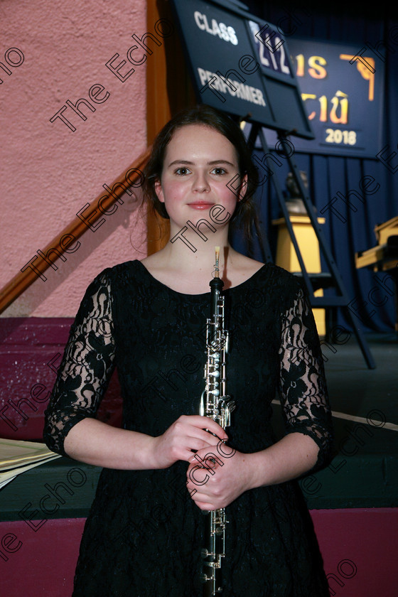 Feis09022018Fri17 
 17
Performer Catherine Kelly from Innishannon.
 Instrumental Music Class: 212: Woodwind Solo16 Years and Under Feis Maiti 92nd Festival held in Fr. Mathew Hall. EEjob 09/02/2018 Picture: Gerard Bonus.