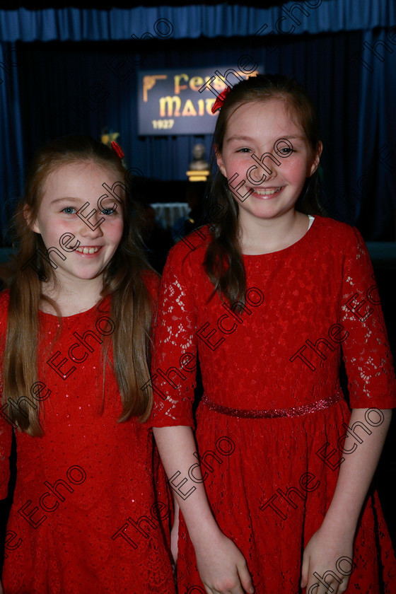 Feis05032018Mon03 
 3
Duo Ciara Condon and Clodagh Kiely from Mitchelstown.
 Singing and School Choirs Class: 93: Vocal Duets 13 Years and Under Feis Maiti 92nd Festival held in Fr. Mathew Hall. EEjob 05/03/2018 Picture: Gerard Bonus.