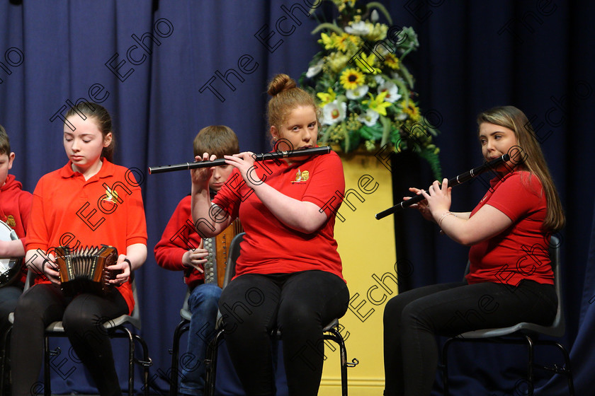 Feis23032018Fri12 
 11~14
Comhaltas Douglas performing.
 Ceol agus Amhrnaocht Traidisinta Class: 551: Grupa Ceoil Corn Evening Echo 14 Bliana DAois N Faoina Feis Maiti 92nd Festival held in Fr. Mathew Hall. EEjob 23/03/2018 Picture: Gerard Bonus