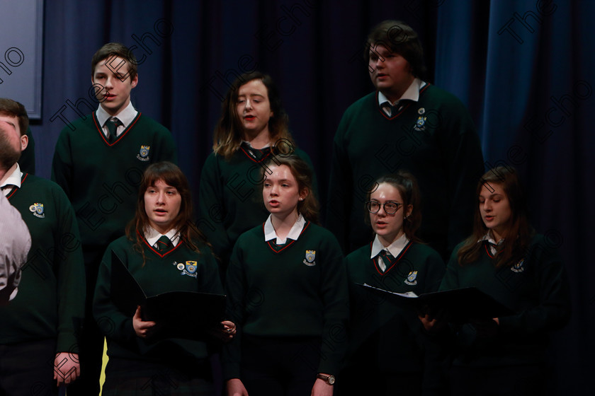 Feis27022019Wed30 
 28~31
Cashel Community School singing Count The Stars conducted by John Murray.

Class: 77: The Father Mathew Hall Perpetual Trophy Sacred Choral Group or Choir 19 Years and Under Two settings of Sacred words.
Class: 80: Chamber Choirs Secondary School

Feis Maiti 93rd Festival held in Fr. Mathew Hall. EEjob 27/02/2019. Picture: Gerard Bonus