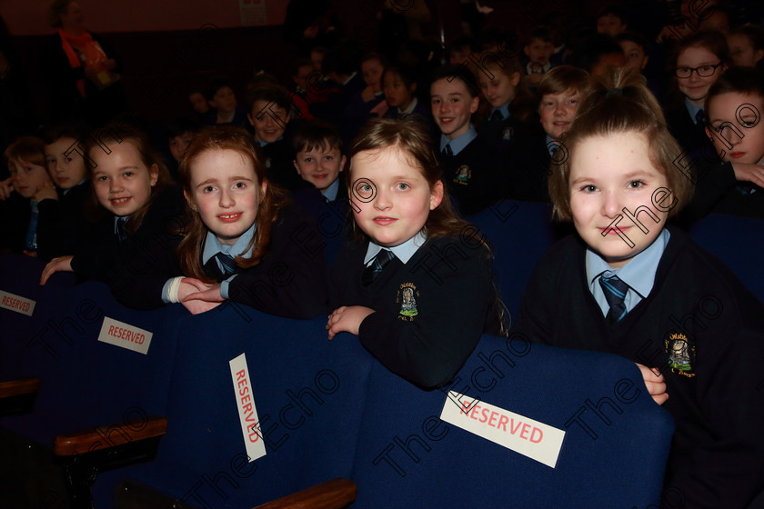 Feis20032019Wed09 
 9
Ciara McCarthy, Tighan McDonogh, Teresa Anderson and Emilia Bierdzir from St. Olivers NS Killarney.

Class: 476: The Peg OMahony Memorial Perpetual Cup Choral Speaking 4th Class (a) The Three Little Pigs Marian Swinger (b) Own Choice.

Feis Maiti 93rd Festival held in Fr. Mathew Hall. EEjob 20/03/2019. Picture: Gerard Bonus.