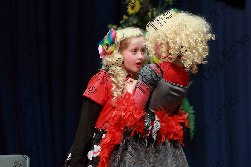 Feis26032019Tue23 
 22~23
Ruby Harris and Isabel ODonovan from Carrigaline performing The Glass Sipper.

Class: 312: Dramatic Duo 10 Years and Under Section 1, A Duo Scene not exceeding 5minutes.

Feis Maiti 93rd Festival held in Fr. Mathew Hall. EEjob 26/03/2019. Picture: Gerard Bonus