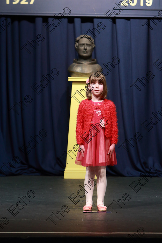 Feis23032019Sat35 
 35
Aideen ODonovan performing.

Class: 369: Solo Verse Speaking Girls 6 Years and Under Section 2 Either Ice Cone Island Bernard Lodge or Night Fright Marian Swinger.

Feis Maiti 93rd Festival held in Fr. Mathew Hall. EEjob 23/03/2019. Picture: Gerard Bonus.