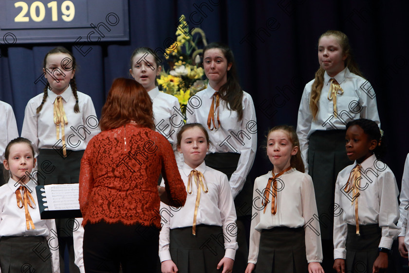 Feis28022019Thu09 
 7~9
Castlemartyr Childrens Choir singing Shortnin Bread.

Class: 84: The Sr. M. Benedicta Memorial Perpetual Cup Primary School Unison ChoirsSection 1Two contrasting unison songs.

Feis Maiti 93rd Festival held in Fr. Mathew Hall. EEjob 28/02/2019. Picture: Gerard Bonus