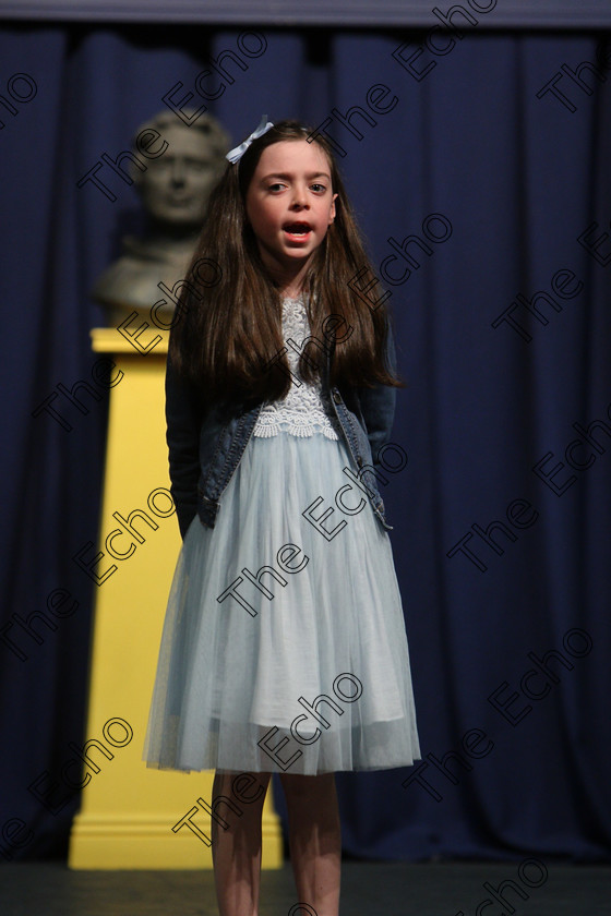 Feis25032018Sun44 
 44
Isabelle Boyce reciting her poem
 Speech and Drama Class: 366: Solo Verse Speaking Girls 9 Years and Under Section 5 Feis Maiti 92nd Festival held in Fr. Mathew Hall. EEjob 25/03/2018 Picture: Gerard Bonus