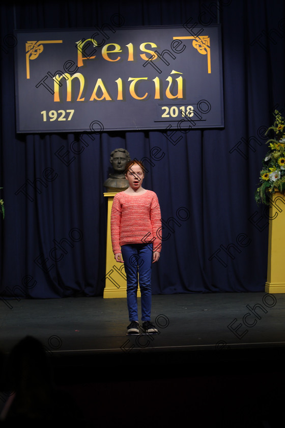 Feis12032018Mon39 
 39
Maeve Forest reciting her poem
 Speech and Drama Class: 365: Solo Verse Speaking Girls 10 Years and Under Section 4 Feis Maiti 92nd Festival held in Fr. Mathew Hall. EEjob 12/03/2018 Picture: Gerard Bonus