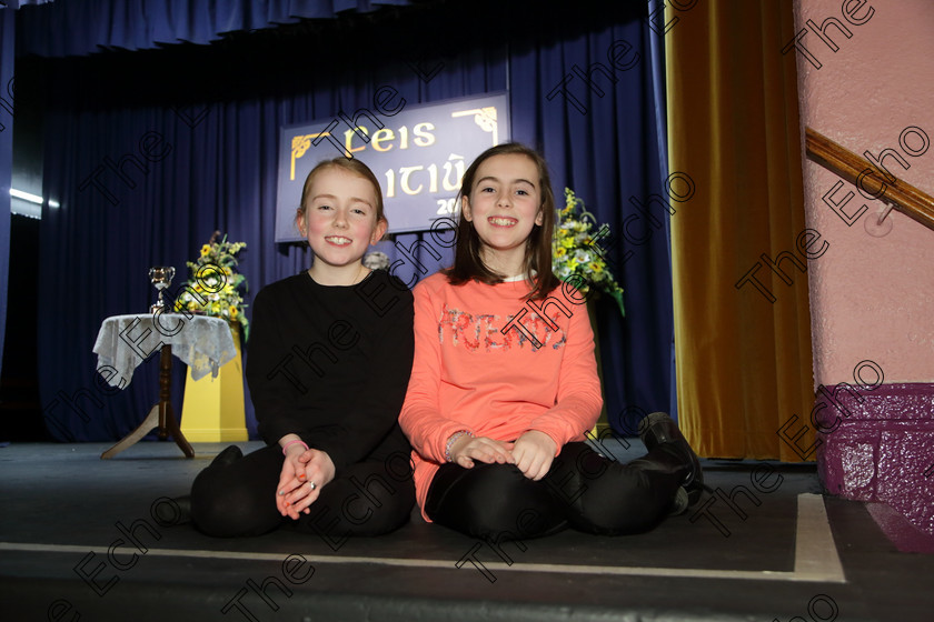 Feis20032018Tue62 
 62
Performing sisters Breffin and Sofra Skinner from Kilbrittain.
 Speech and Drama Class: 469: The Thomas OConnell Memorial Perpetual Cup Group Mime 9 Years and Under Feis Maiti 92nd Festival held in Fr. Mathew Hall. EEjob 20/03/2018 Picture: Gerard Bonus.