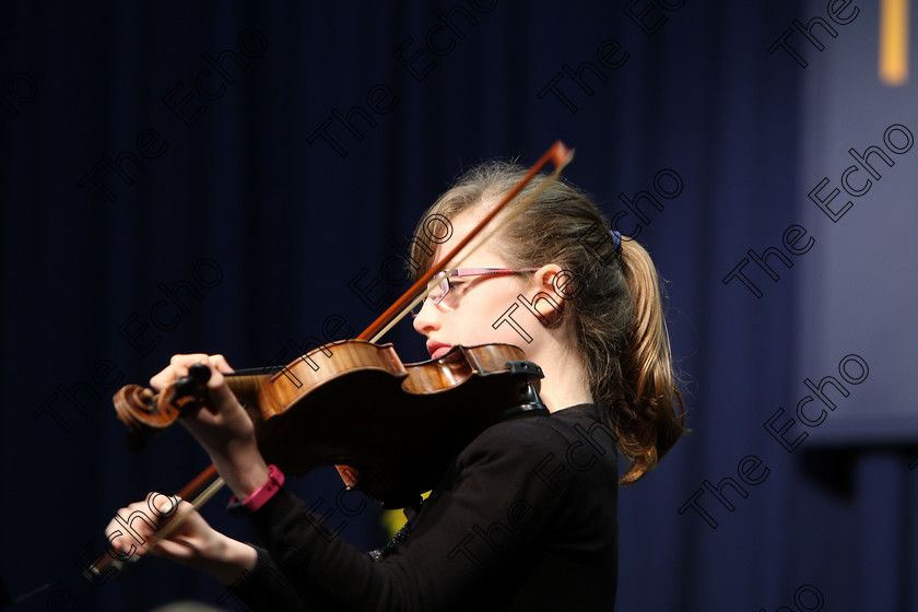 Feis01022018Thu02 
 2
Niamh N Cathasaigh from Farran performing.
 Instrumental Music Class: 267: Duo Classes and Chamber Music Junior Feis Maiti 92nd Festival held in Fr. Matthew Hall. EEjob 01/02/2018 Picture: Gerard Bonus.