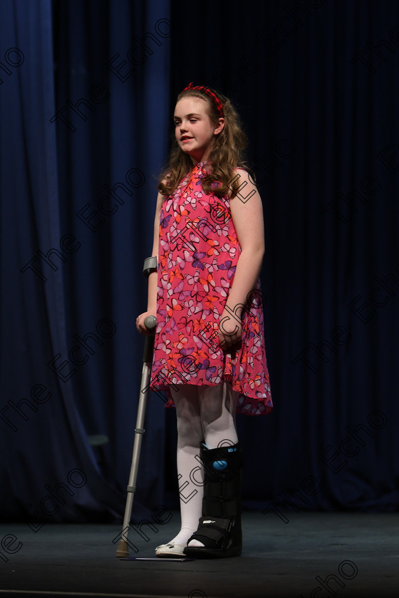 Feis22022018Thu11 
 11
Kelly Magee performing.
 Speech and Drama Classes: 363: Solo Verse Speaking Girls 12 Years and Under Section 1
Feis Maiti 92nd Festival held in Fr. Mathew Hall. EEjob 22/02/2018 Picture: Gerard Bonus.