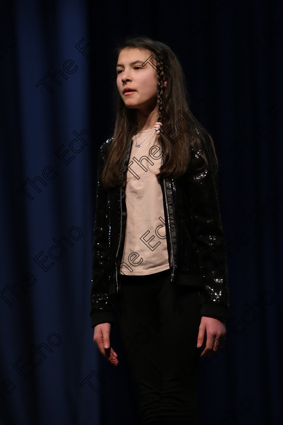 Feis22022018Thu12 
 12
Meave Fitzgerald performing.
 Speech and Drama Classes: 363: Solo Verse Speaking Girls 12 Years and Under Section 1
Feis Maiti 92nd Festival held in Fr. Mathew Hall. EEjob 22/02/2018 Picture: Gerard Bonus.