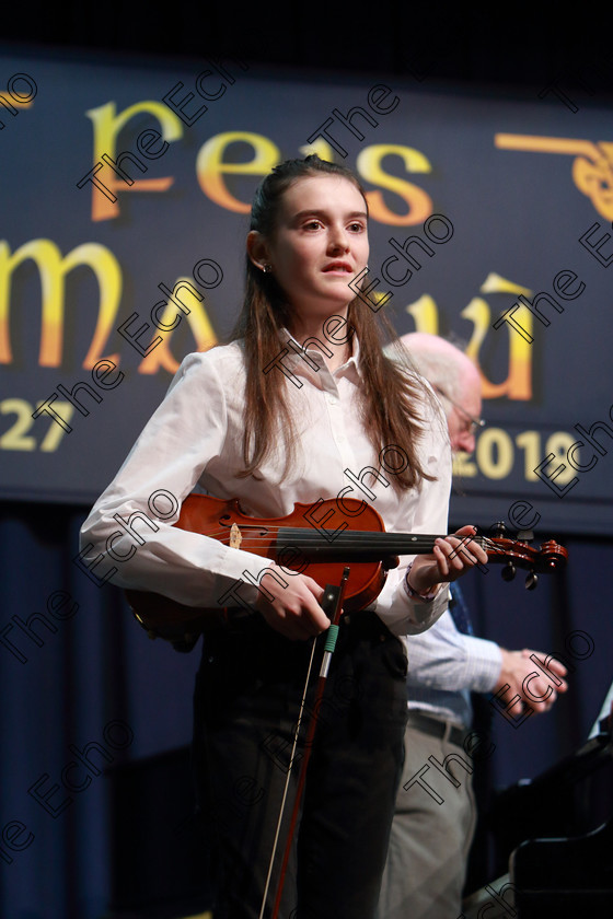 Feis0602109Wed11 
 11~12
Catherine Heneghan performing.

Class: 258: Viola Solo 14Yearsand Under (a) Bridge  Spring Song from, 10 Pieces for Viola & Piano Vol.2 (Thames). (b) Contrasting piece not to exceed 4 minutes.

Feis Maiti 93rd Festival held in Fr. Matthew Hall. EEjob 06/02/2019. Picture: Gerard Bonus