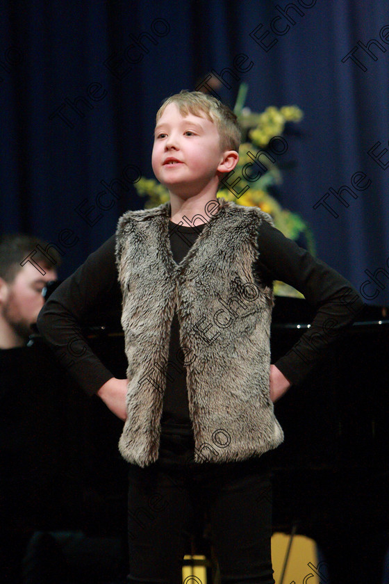 Feis26032018Mon22 
 21~22
Alex ORegan performing Bear Necessities from Jungle Book.
 Speech and Drama Class: 114: The Altrusa Club of Cork Perpetual Trophy Solo Action Song 10 Years and Under Section 3Feis Maiti 92nd Festival held in Fr. Mathew Hall. EEjob 26/03/2018 Picture: Gerard Bonus