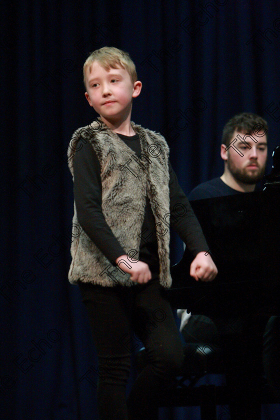 Feis26032018Mon21 
 21~22
Alex ORegan performing Bear Necessities from Jungle Book.
 Speech and Drama Class: 114: The Altrusa Club of Cork Perpetual Trophy Solo Action Song 10 Years and Under Section 3Feis Maiti 92nd Festival held in Fr. Mathew Hall. EEjob 26/03/2018 Picture: Gerard Bonus