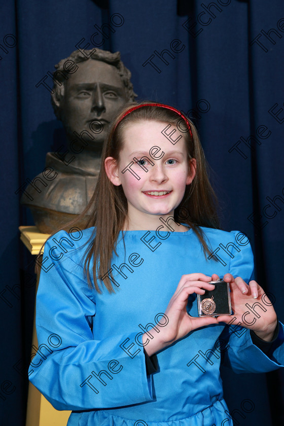 Feis21022018Wed59 
 59
Bronze Medallist Grinne Finn from Kilworth for her performance of Story 1 Matilda.
 Speech and Drama Class: 327: The Hartland Memorial Perpetual Trophy Dramatic Solo12 years and under section 3 Feis Maiti 92nd Festival held in Fr. Mathew Hall, EEjob 21/02/2018 Picture: Gerard Bonus.