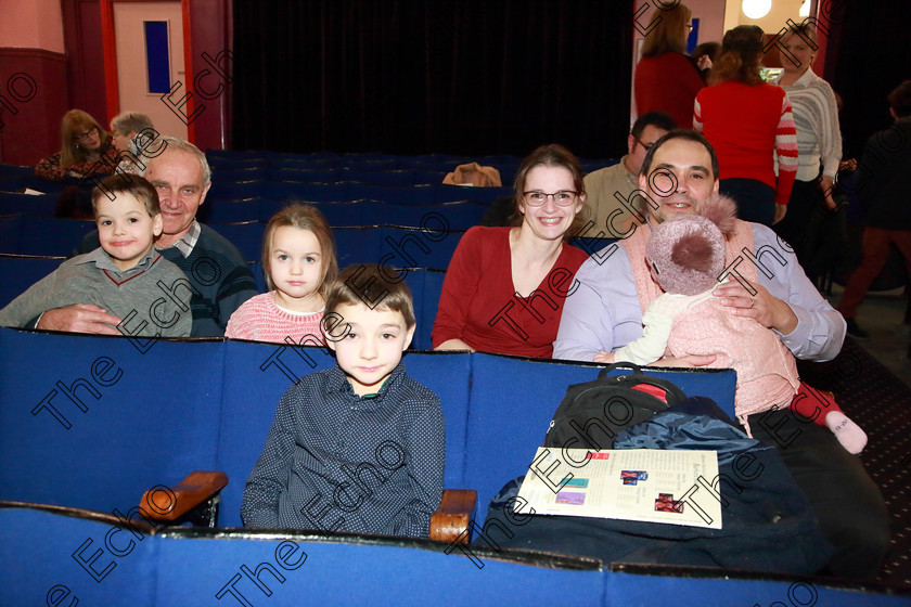 Feis0402109Mon02 
 2
Performer Palko Drozd with his family Mirka, Palko, Dorka, Mirika, Anna and Peter.

Class: 242: Violin Solo 8 Years and Under (a) CarsePetite Reverie (Classical Carse Bk.1) (b) Contrasting piece not to exceed 2 minutes.

Feis Maiti 93rd Festival held in Fr. Matthew Hall. EEjob 04/02/2019. Picture: Gerard Bonus