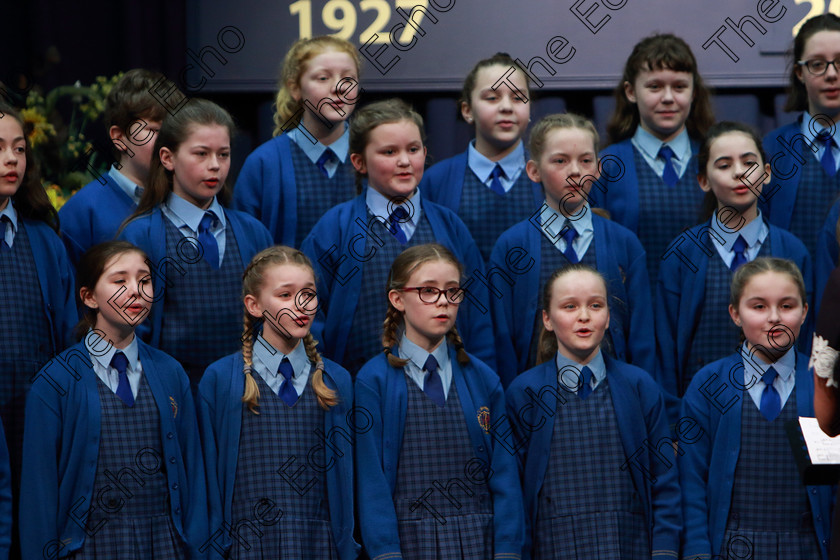 Feis28022019Thu12 
 10~13
Bunscoil Bhthar na Naomh Lismore singing The Birds Lament.

Class: 84: The Sr. M. Benedicta Memorial Perpetual Cup Primary School Unison ChoirsSection 1Two contrasting unison songs.

Feis Maiti 93rd Festival held in Fr. Mathew Hall. EEjob 28/02/2019. Picture: Gerard Bonus