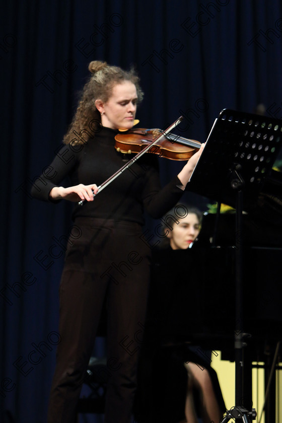 Feis0202109Sat28 
 27~28
Aisling Donnelly from Cork City Playing first movement Mendelssohn Violin Concerto in E Minor.

Class: 236: The Shanahan & Co. Perpetual Cup Advanced Violin 
One Movement from a Concerto.

Feis Maiti 93rd Festival held in Fr. Matthew Hall. EEjob 02/02/2019. Picture: Gerard Bonus