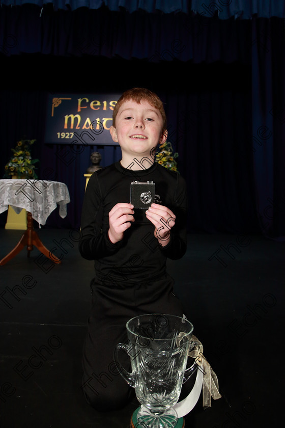 Feis20032019Wed04 
 4
Trophy winner and Silver Medalist Andrew Hynds from Togher for his performance of Sports Day.

Feis Maiti 93rd Festival held in Fr. Mathew Hall. EEjob 20/03/2019. Picture: Gerard Bonus.

Class: 453: The Jacqueline OHalloran Perpetual Trophy 11 Years and Under(a) Locked (c) Sports Day (b) The Dare (d) Nightmare