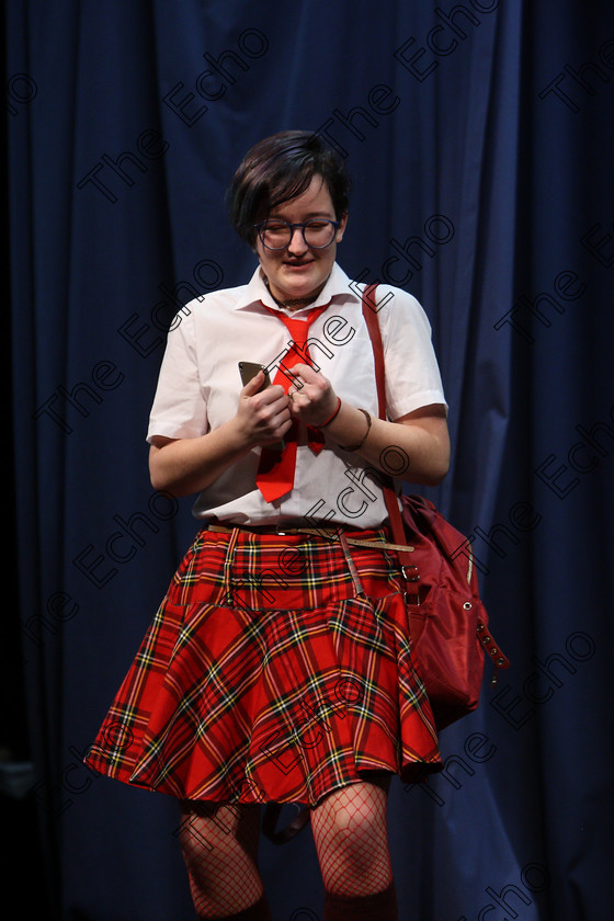 Feis08032018Thu06 
 6
Melany Shemetov giving a 3rd place performance.
 Singing and School Choirs Class: 112: The C.A.D.A. Perpetual Trophy Solo Action Song 14 Years and Under Section 2 Feis Maiti 92nd Festival held in Fr. Mathew Hall. EEjob 06/03/2018 Picture: Gerard Bonus.