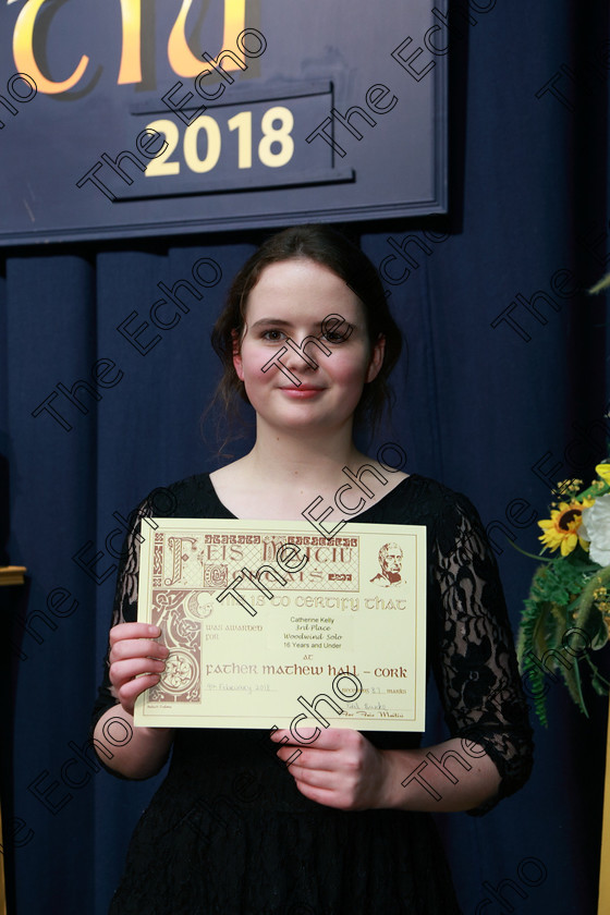 Feis09022018Fri28 
 28
Joint 3rd place Catherine Kelly from Innishannon.
 Instrumental Music Class: 212: Woodwind Solo16 Years and Under Feis Maiti 92nd Festival held in Fr. Mathew Hall. EEjob 09/02/2018 Picture: Gerard Bonus.