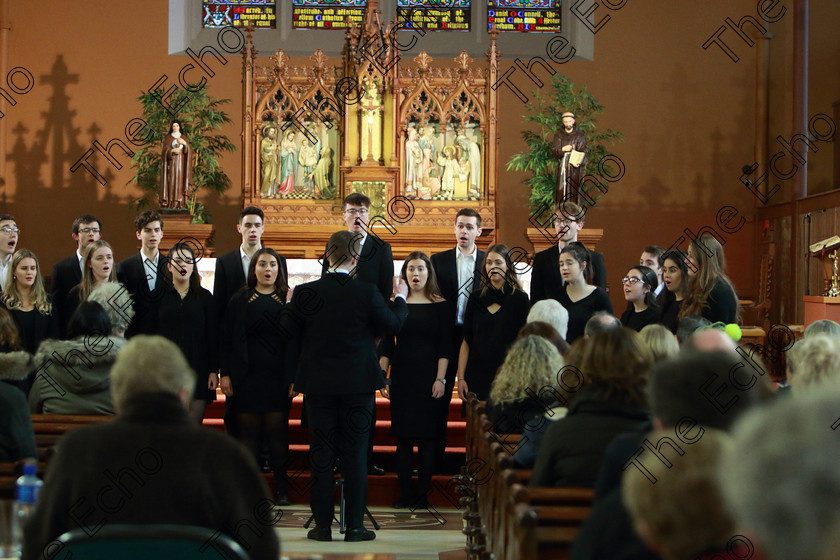 Feis0302109Sun54 
 53~56
UCC Singers.

Class: 78: The Lynch Memorial Perpetual Cup Adult Vocal Choirs Two Contrasting Songs.

Feis Maiti 93rd Festival held in Fr. Matthew Hall. EEjob 03/02/2019. Picture: Gerard Bonus.