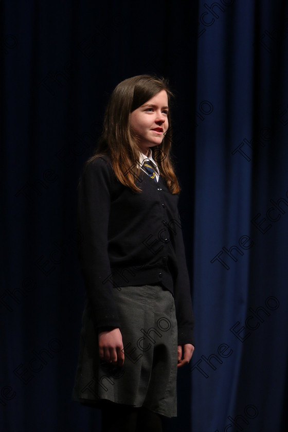 Feis20032018Tue03 
 3
Hannah Crisp performing.
 Speech and Drama Class: 364: Solo Verse Speaking Girls 11 Years and Under Section 1
Feis Maiti 92nd Festival held in Fr. Mathew Hall. EEjob 20/03/2018 Picture: Gerard Bonus