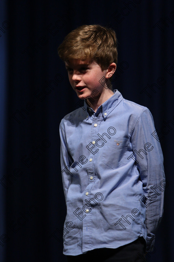 Feis22032018Thu02 
 2
Isaac Barrett from Glanmire performing.
 Labhairt na Filocht agus Mreanna Drmaochta Class: 516: Bharslabhairt 9 Bliana DAois N Faoina Roinn 2 Feis Maiti 92nd Festival held in Fr. Mathew Hall. EEjob 22/03/2018 Picture: Gerard Bonus