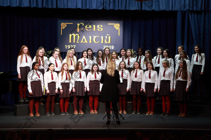 Feis27022019Wed54 
 54~55
Sacred Heart School Tullamore singing Dont Mean A Thing by Duke Ellington conducted by Regina McCarthy.

Class: 82: The Echo Perpetual Shield Part Choirs 15 Years and Under Two contrasting songs.

Feis Maiti 93rd Festival held in Fr. Mathew Hall. EEjob 27/02/2019. Picture: Gerard Bonus