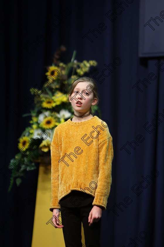 Feis20022018Tue06 
 6
Meabh Watkins performing.
 Speech and Drama Class: 364: Girls 11 Years and Under Section 1 Feis Maiti 92nd Festival held in Fr. Mathew Hall. EEjob 20/02/2018 Picture: Gerard Bonus.