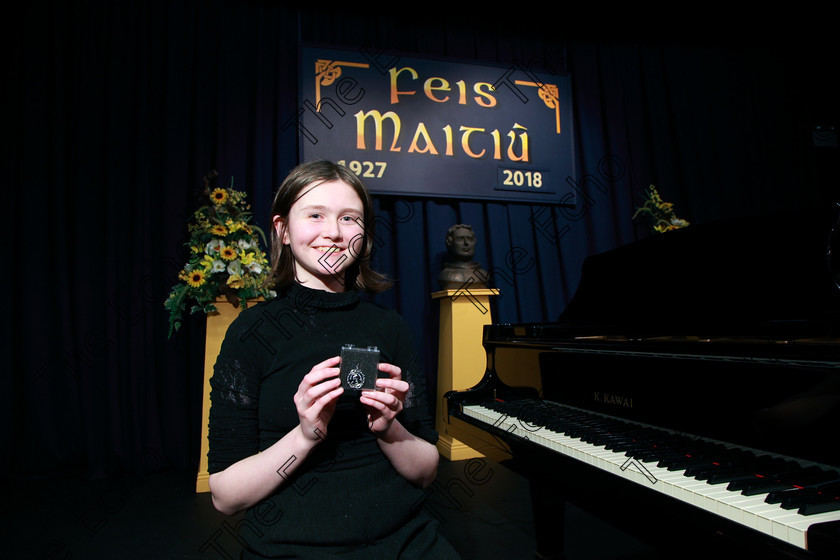 Feis06022018Tue46 
 46
Silver Medallist and 2nd place Roisin Fleming from Glasheen.
Instrumental Music Class: 142: The Music Teachers Association Perpetual Trophy and The Regional Music Teachers Association Bursary Instrumental Music Award 15 Years and Over Bursary Value 150 Sponsored by Moloney Pianos Feis Maiti 92nd Festival held in Fr. Mathew Hall. EEjob 05/02/2018 Picture: Gerard Bonus.