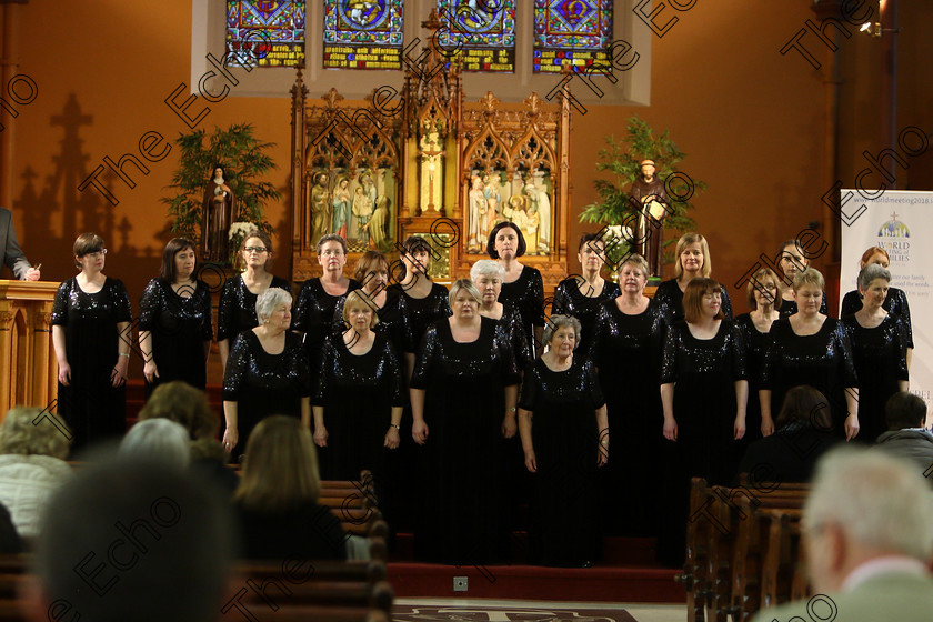 Feis04022018Sun88 
 88
The Voices conducted my Mary Pedder Daly 
 Class: 79: The Holy Trinity Perpetual Cup Chamber Choirs; Two Contrasting Songs Feis Maiti 92nd Festival held in Fr. Mathew Hall. EEjob 04/02/2018 Picture: Gerard Bonus.