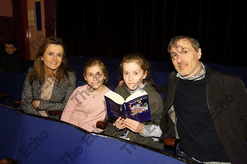 Feis24032018Sat15 
 15
Performer Anna Espey from Blackrock with her sister Rachel and Parents Suzanne and Cameron.
 Speech and Drama Prose Reading 12 Years and Under; 15 Years and Under; 16 Years and Over Feis Maiti 92nd Festival held in Fr. Mathew Hall. EEjob 24/03/2018 Picture: Gerard Bonus