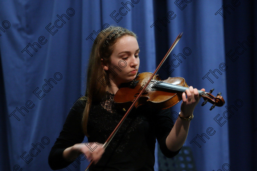 Feis05022018Mon08 
 8
Kate OShea from Ballincollig giving a joint 3rd place performance.

Instrumental Music Class: 239: Violin Solo14 Years and Under Feis Maiti 92nd Festival held in Fr. Matthew Hall. EEjob 05/02/2018 Picture: Gerard Bonus.