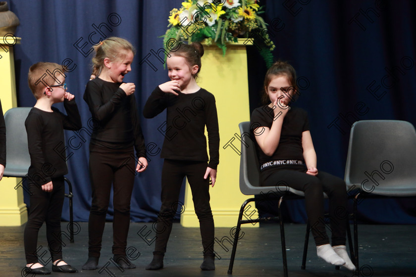 Feis29032019Fri51 
 50~51
Ellis Stage School, Passage West performing Hide and Seek.

Class: 469: The Thomas OConnell Memorial Perpetual Cup Group Mime 9 Years and Under choice of (a) A Walk in the Park(c) Hide and Seek (b) The Fun Fair(d) Lets Build a Snowman.

Feis Maiti 93rd Festival held in Fr. Mathew Hall. EEjob 29/03/2019. Picture: Gerard Bonus