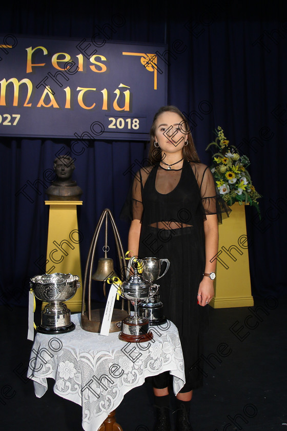 Feis23032018Fri20 
 20~21
Pattie Maguire from Rathpeacon won the Fiona Shaw Trophy, the Filbrogan Perpetual Cup for Overall Speech and Drama, Juniors and Seniors; The Dulux Trophy and the Claire OHalloran Memorial Trophy. Feis Maiti 92nd Festival held in Fr. Mathew Hall. EEjob 23/03/2018 Picture: Gerard Bonus