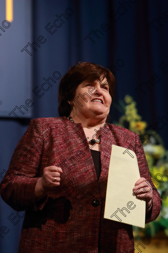 Feis12042018Thu36 
 36
Adjudicator Alice OConnell.
 Singing Class: 84: The Sr. M. Benedicta Memorial Perpetual Cup Primary School Unison Choirs Section 1 Feis Maiti 92nd Festival held in Fr. Mathew Hall. EEjob 28/03/2018 Picture: Gerard Bonus